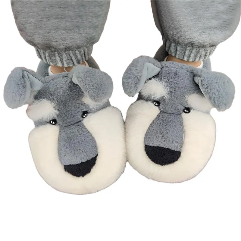 TEEK - Fluffy Schnauzer Slippers