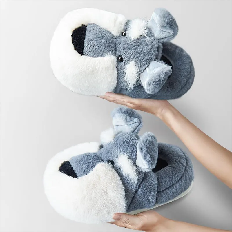 TEEK - Fluffy Schnauzer Slippers