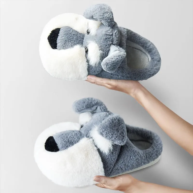 TEEK - Fluffy Schnauzer Slippers