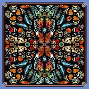 The Jewelled Butterfly Silk Scarf | 90x90cm