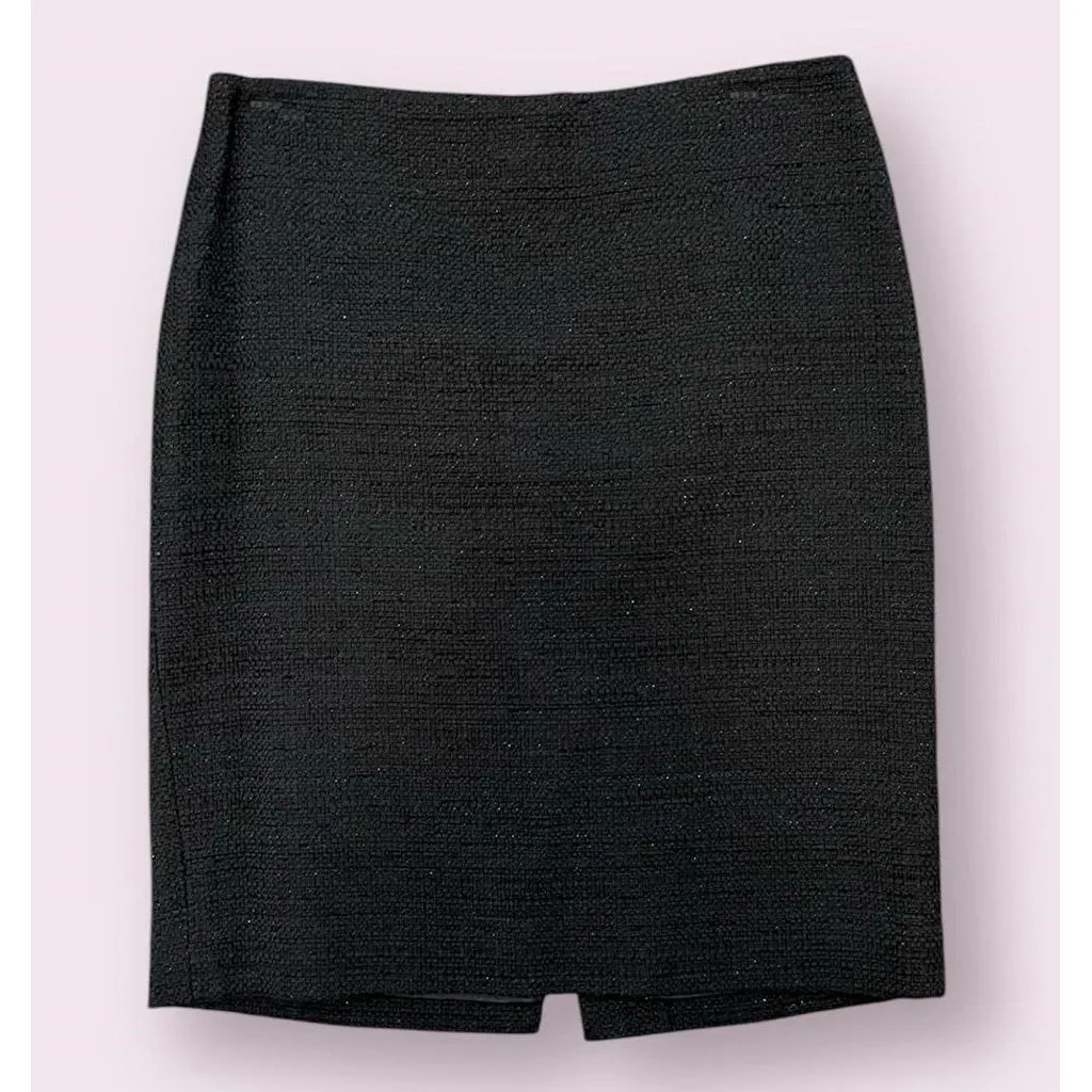 Theory Tweed Black Skirt - Size 4