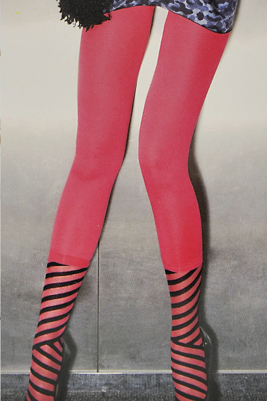 TRASPARENZE MIAMI Striped Tights Black