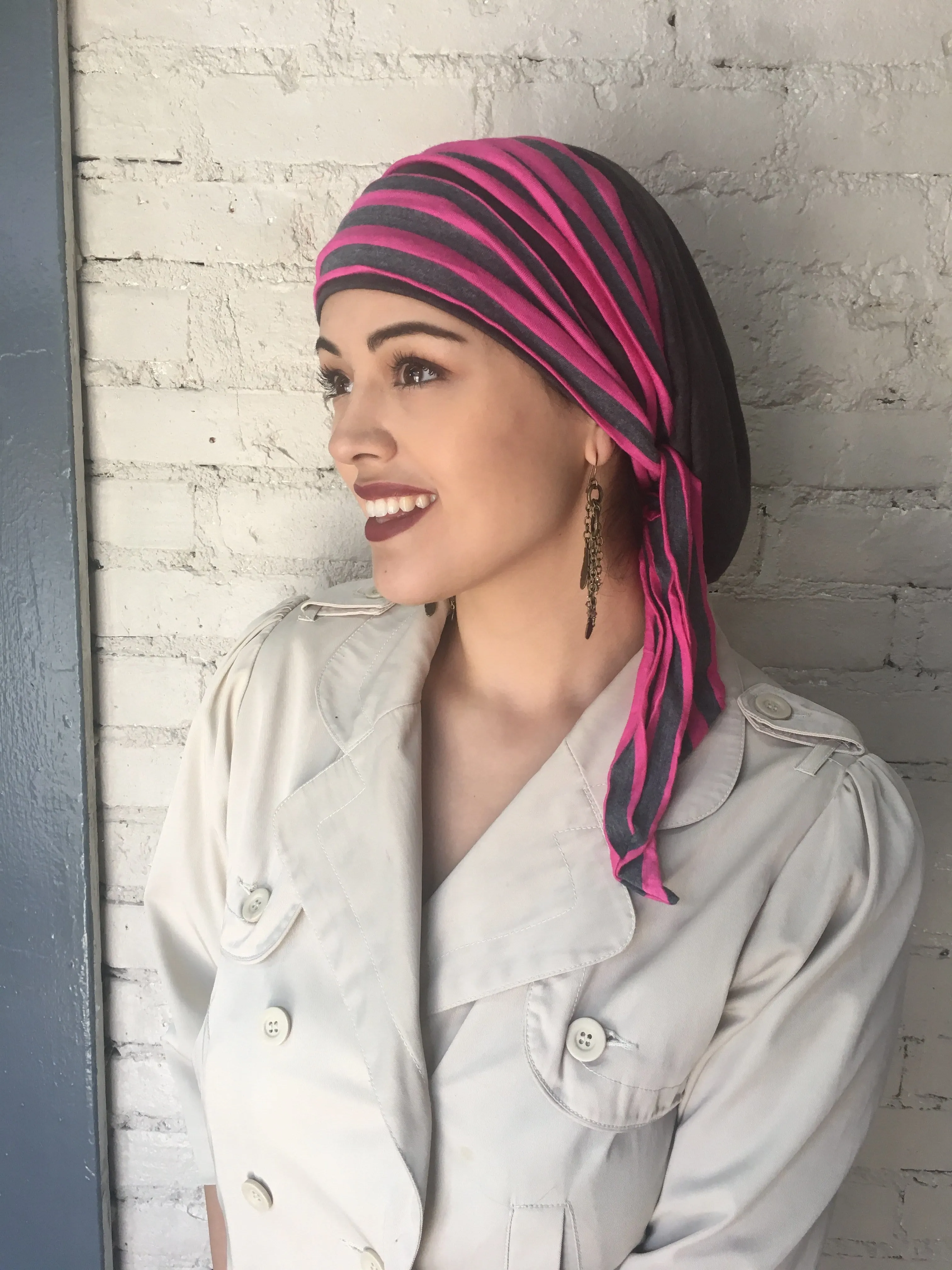 Uptown Girl Headwear Wrap Around Hair Snood Turban Scarf Hijab | Fashion Head Scarf For Women | Made in USA