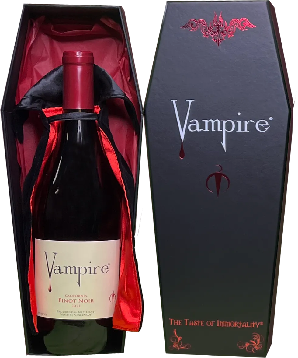 VAMPIRE® PINOT NOIR WITH COFFIN & CAPE