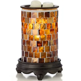 Vp Home Mosaic Glass Fragrance Warmer (Radiant Sienna)