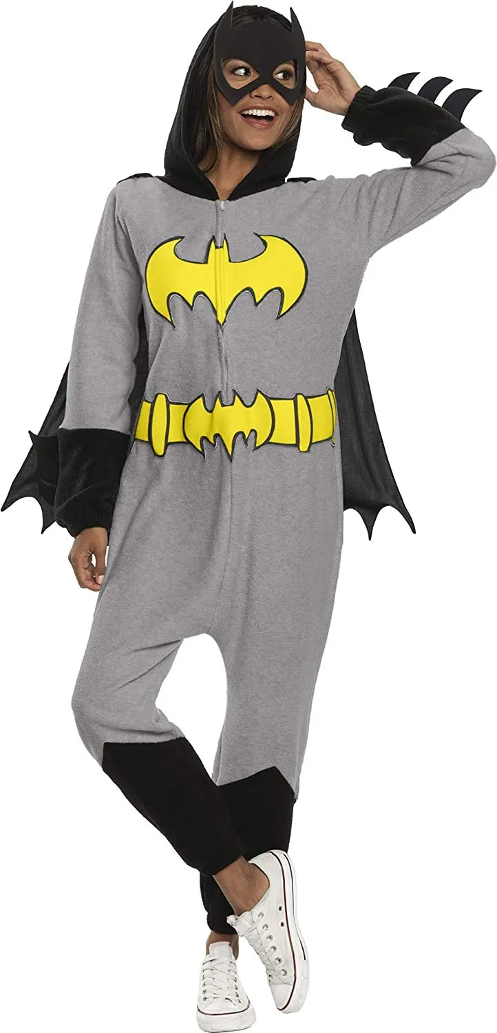 Womens DC Comics Batgirl Hooded Jumpsuit Costume