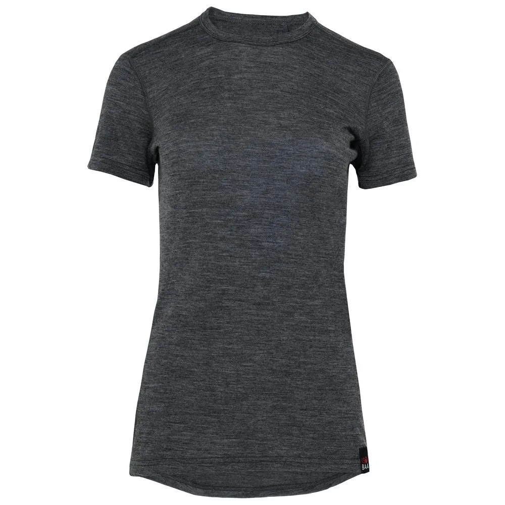 Womens Merino 150 Short Sleeve Crew (Smoke)