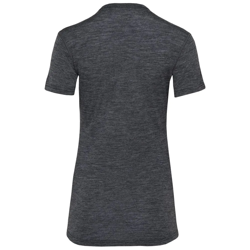 Womens Merino 150 Short Sleeve Crew (Smoke)