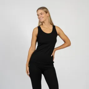 Women's Merino Tank Top Black