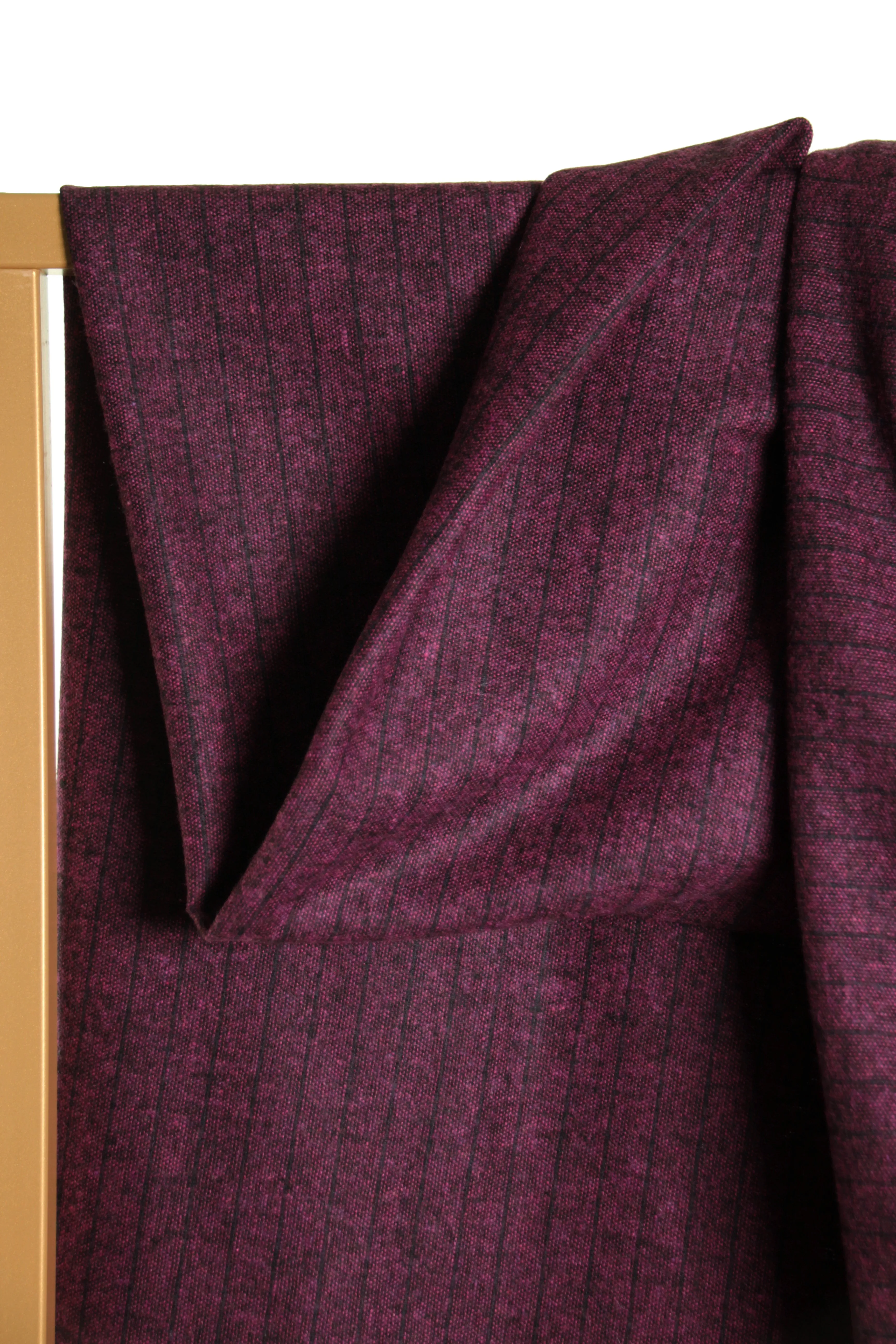 Wool Blend Suiting - Atelier Jupe - Fuchsia Lines - END OF BOLT 69cm