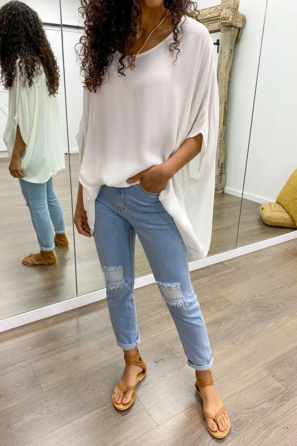 Zara Basic Drape Top