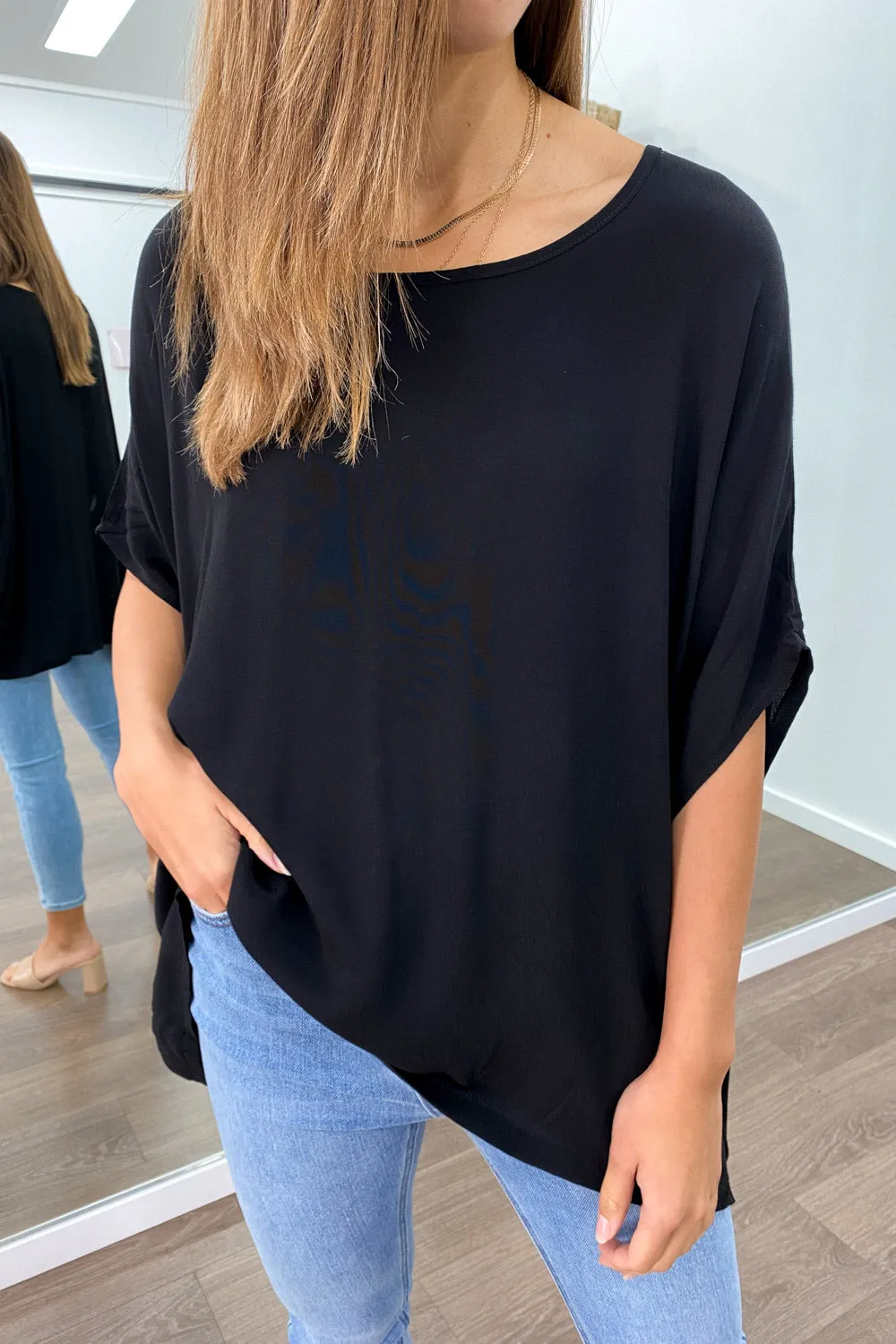 Zara Basic Drape Top