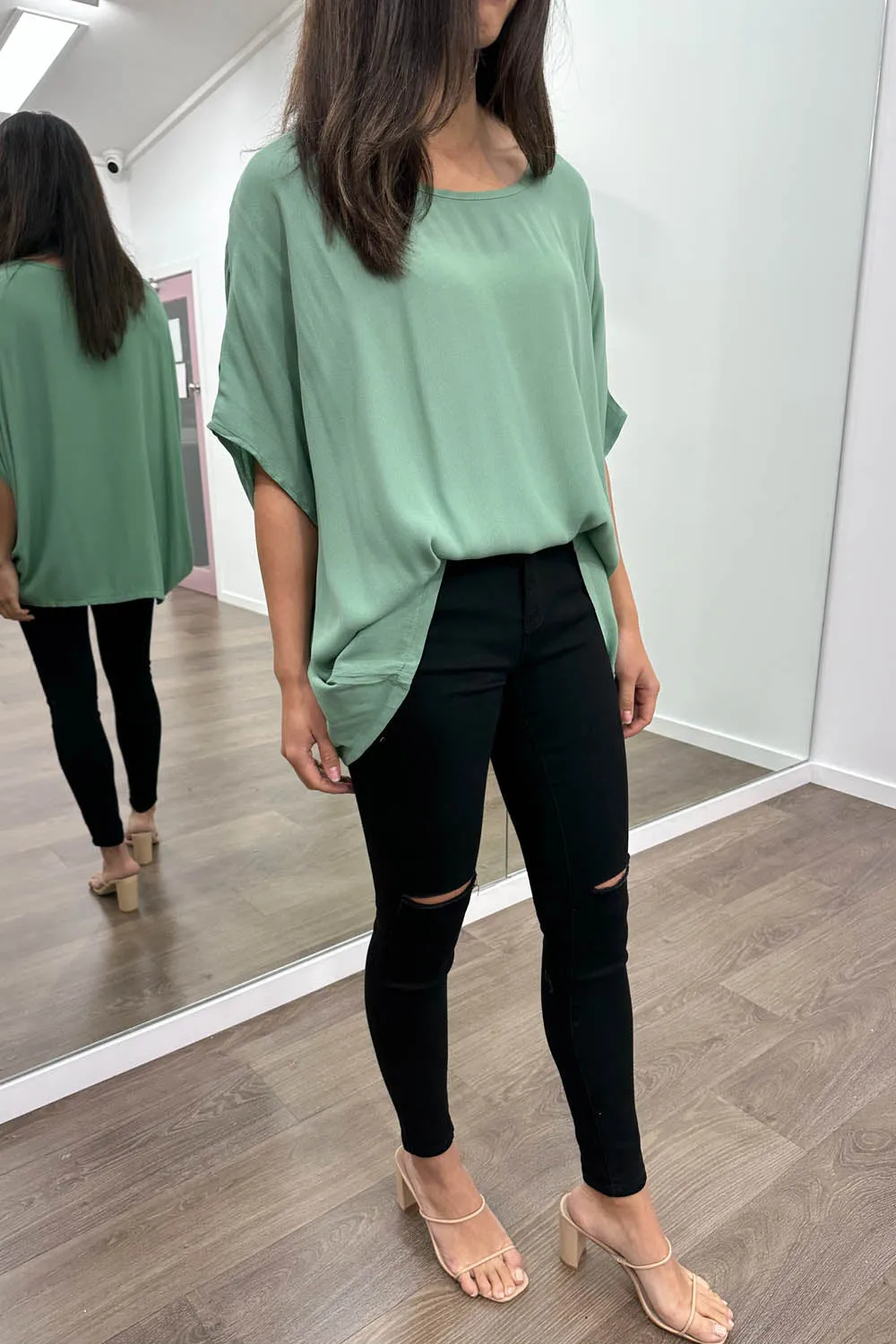 Zara Basic Drape Top