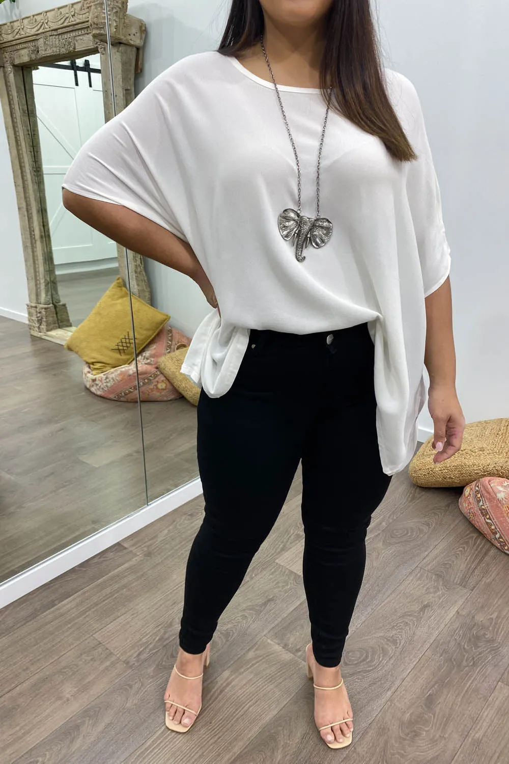 Zara Basic Drape Top