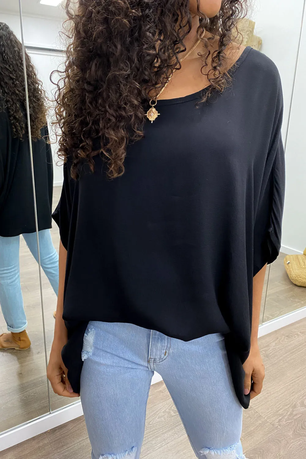 Zara Basic Drape Top